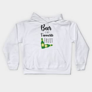 Beer Is My Favourite Fruit Kids Hoodie